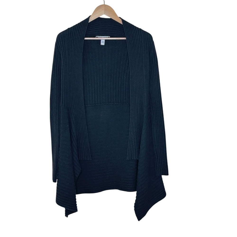 Autumn Cashmere Rib Drape Open Cardigan Sweater Womens Small Luxury 2016 Fashion